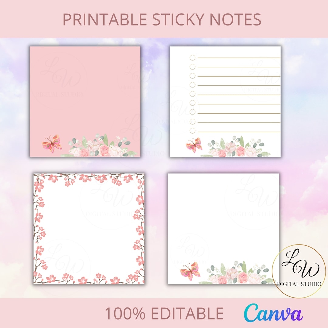 Free Printable Printable Sticky Note Template Free Printable Printable Sticky Note Template