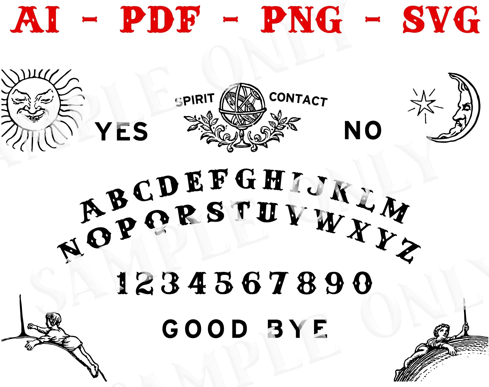 Free Printable Printable Ouija Board Template