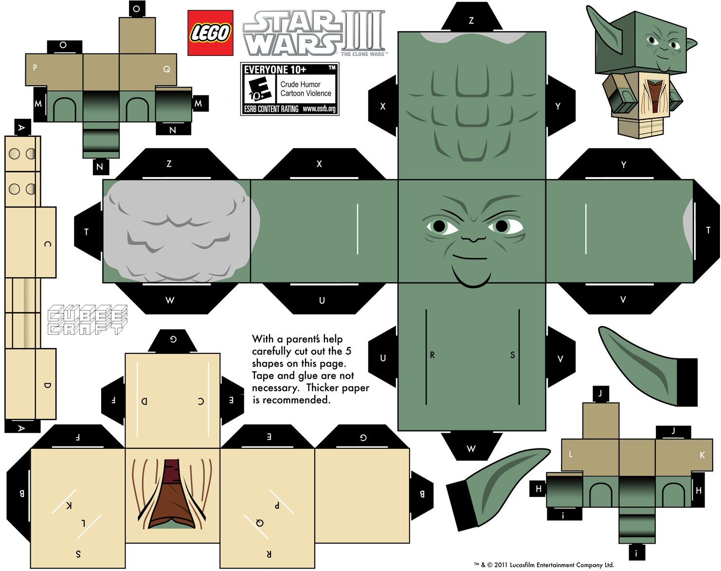 Free Printable Papercraft Templates Star Wars