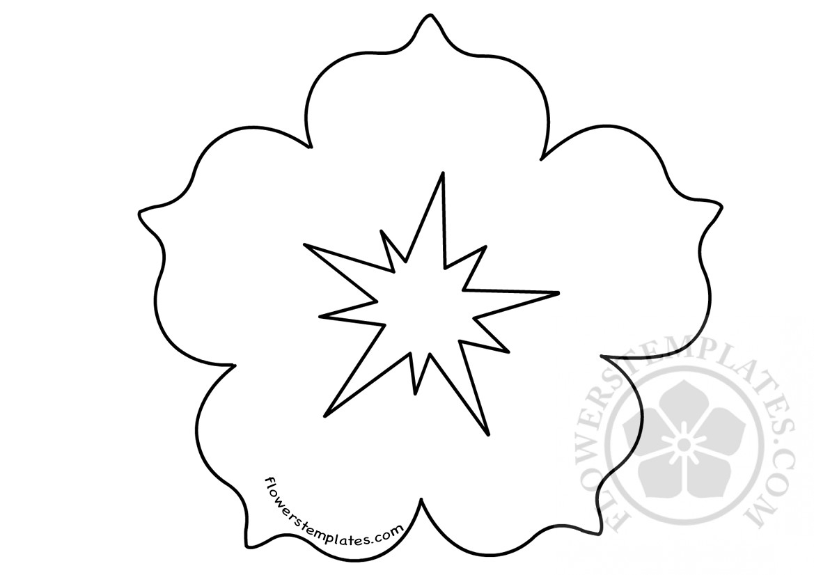 Free Printable Paper Tropical Flower Templates
