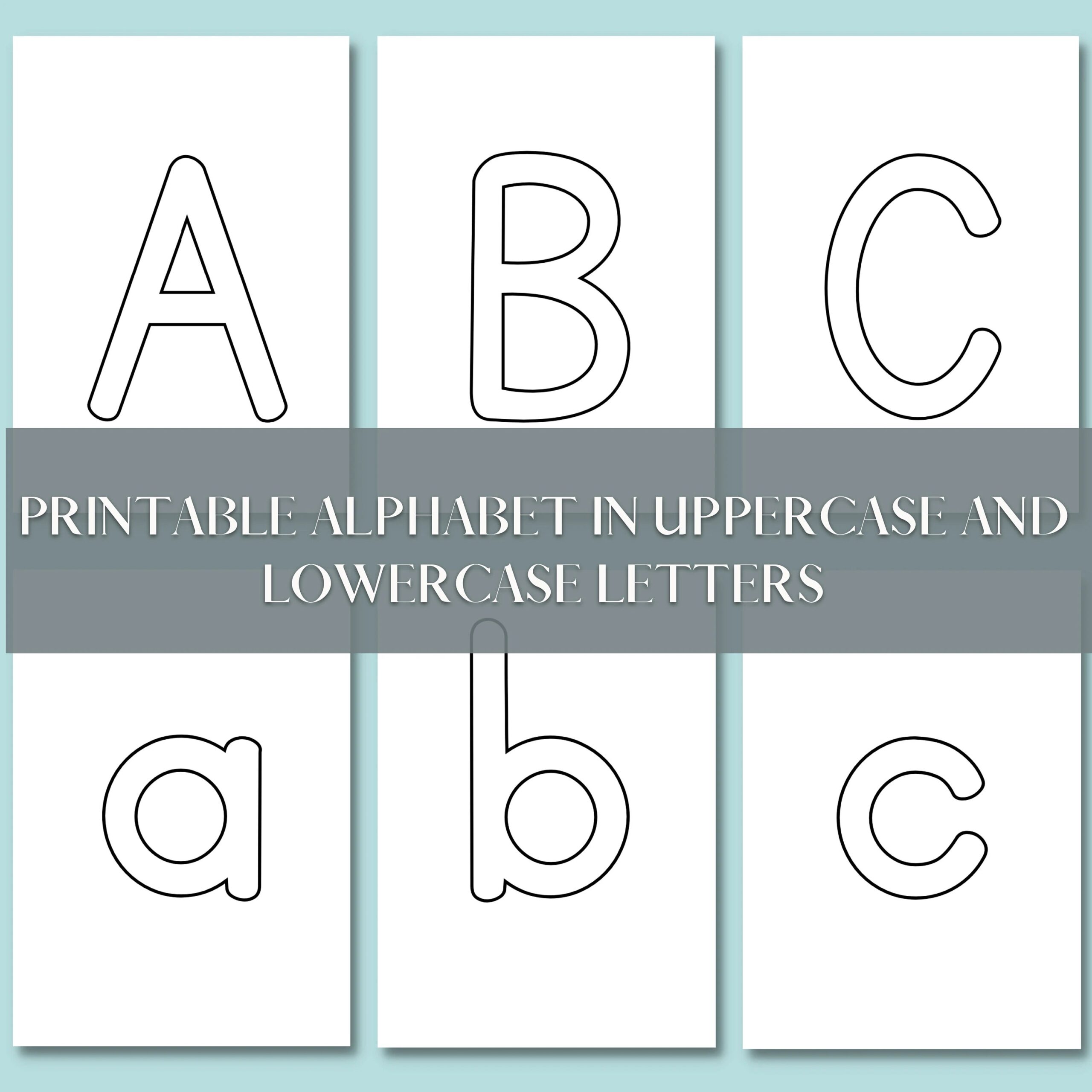 Printable Uppercase Letters Printable Party Favors