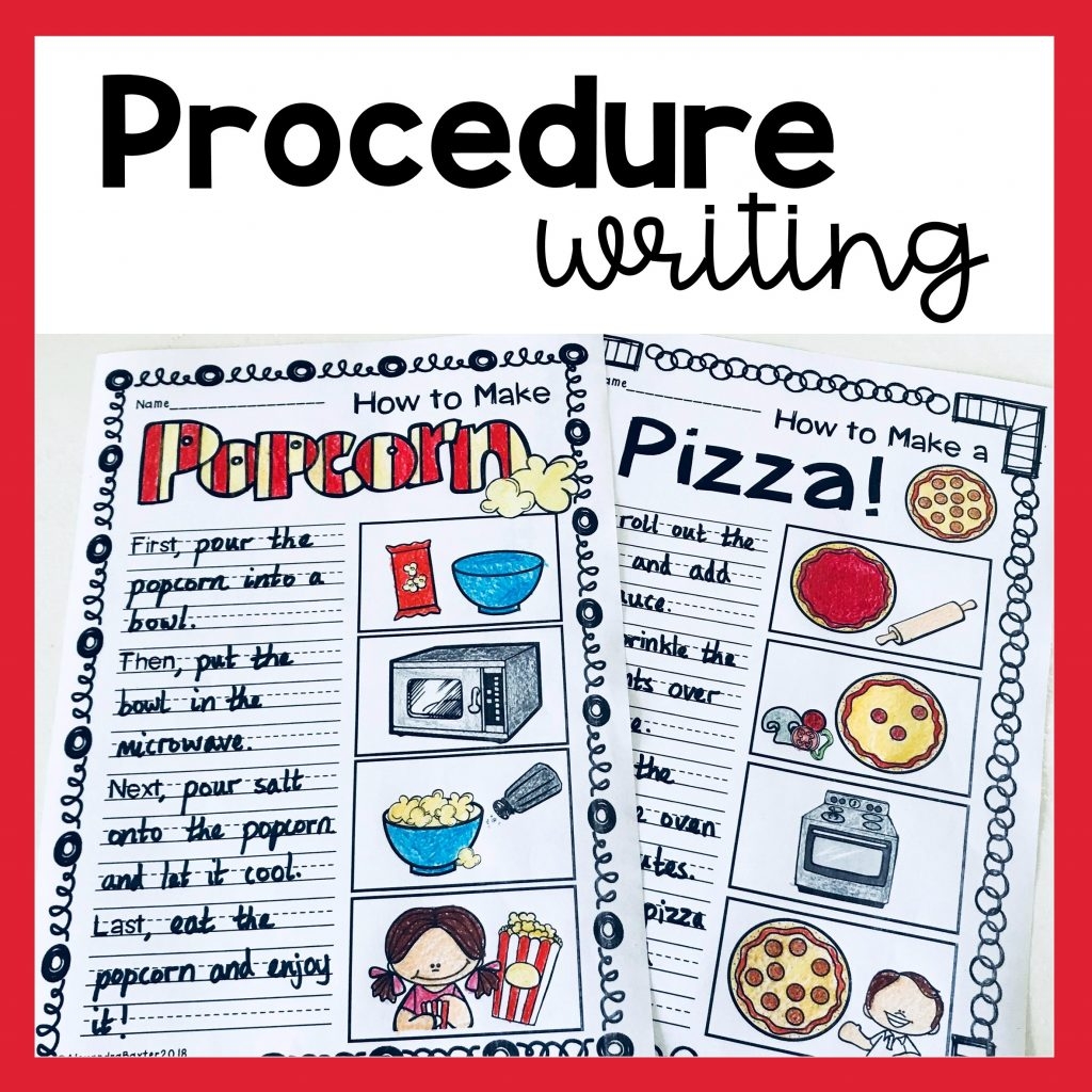 Procedure Writing Worksheets Terrific Teaching Tactics
