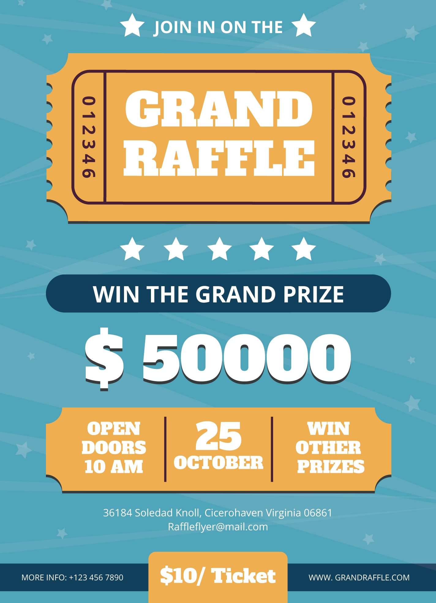 Raffle Flyer Free Google Docs Template Gdoc io