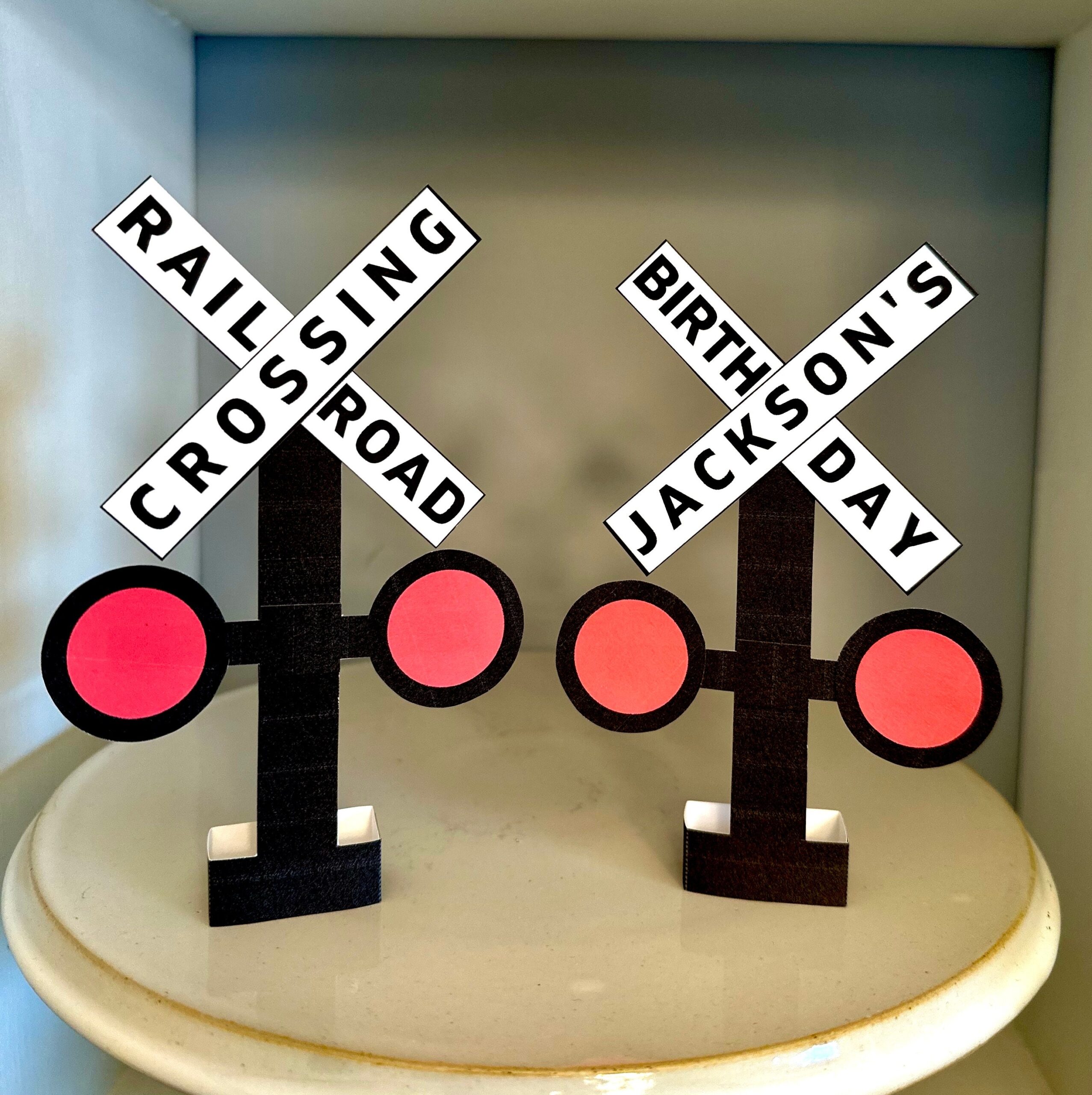 Free Printable Party Train Signs Template