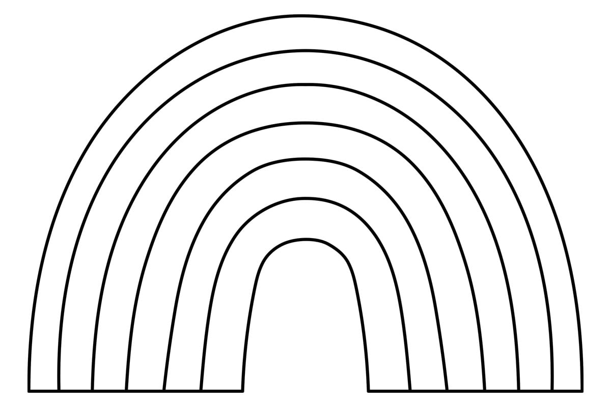 Rainbow Template Free Printables The Best Ideas For Kids Rainbow Template Free Printables The Best Ideas For Kids