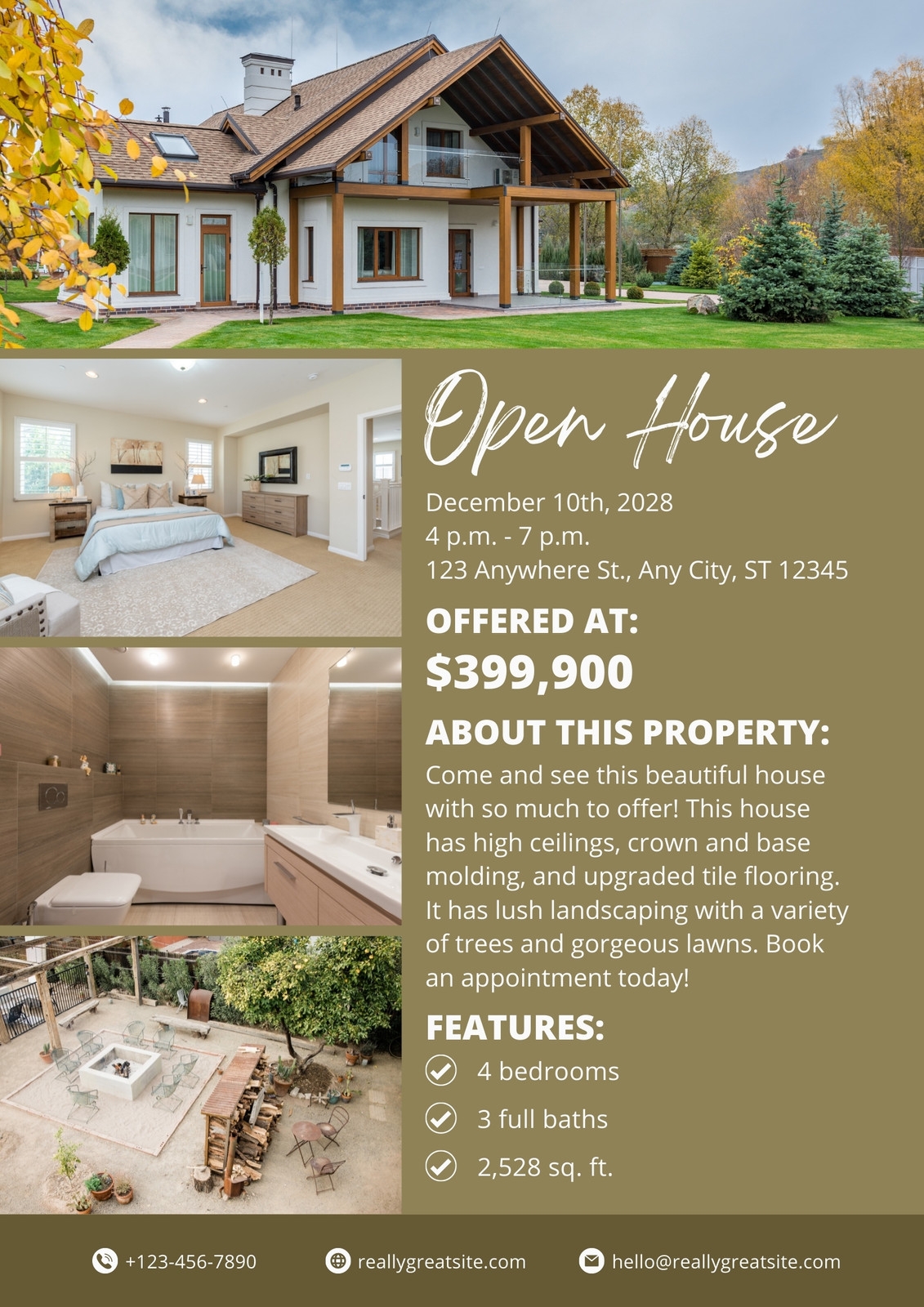 Real Estate Open House Flyer MasterBundles Authorized