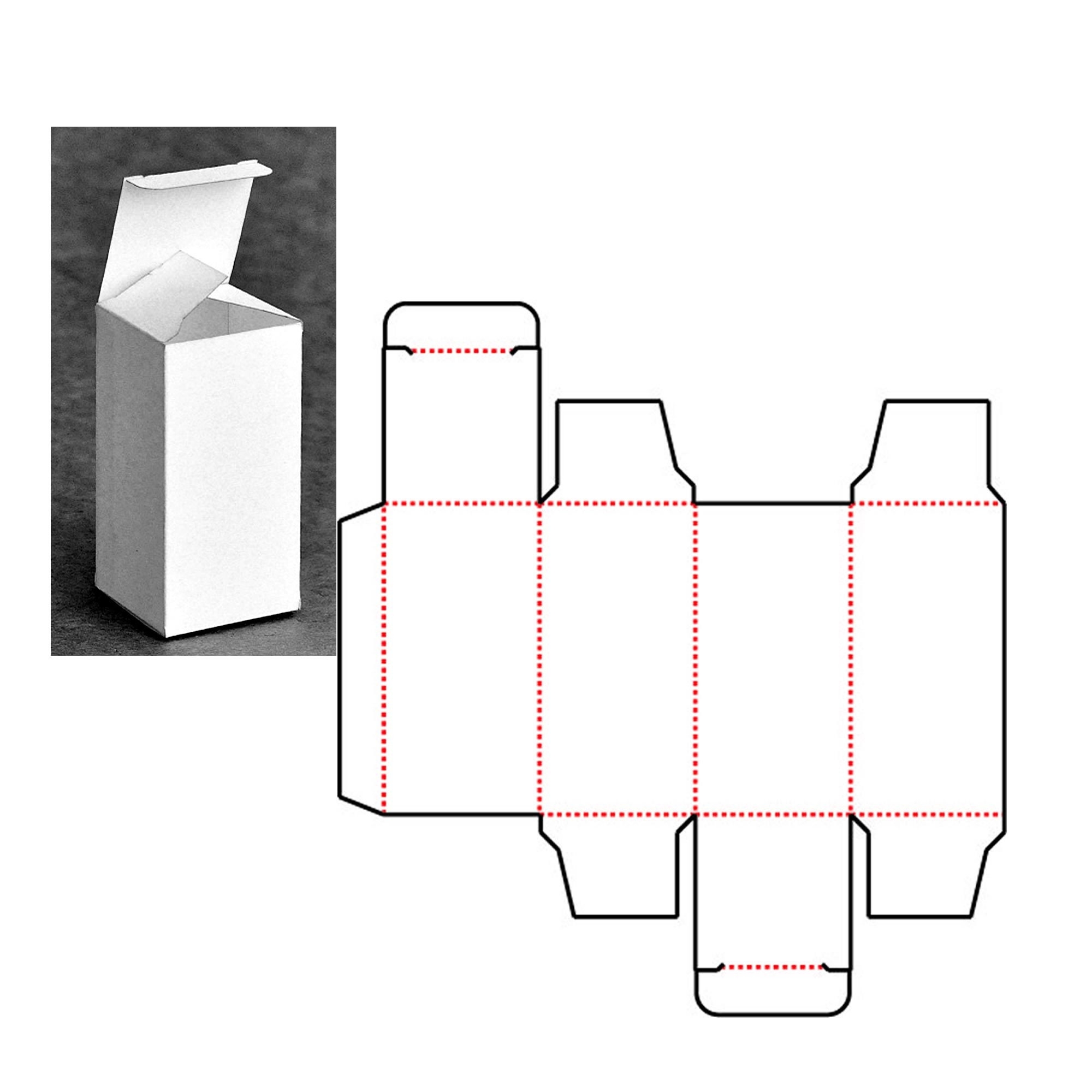Rectangle Box Template Etsy Rectangle Box Template Etsy