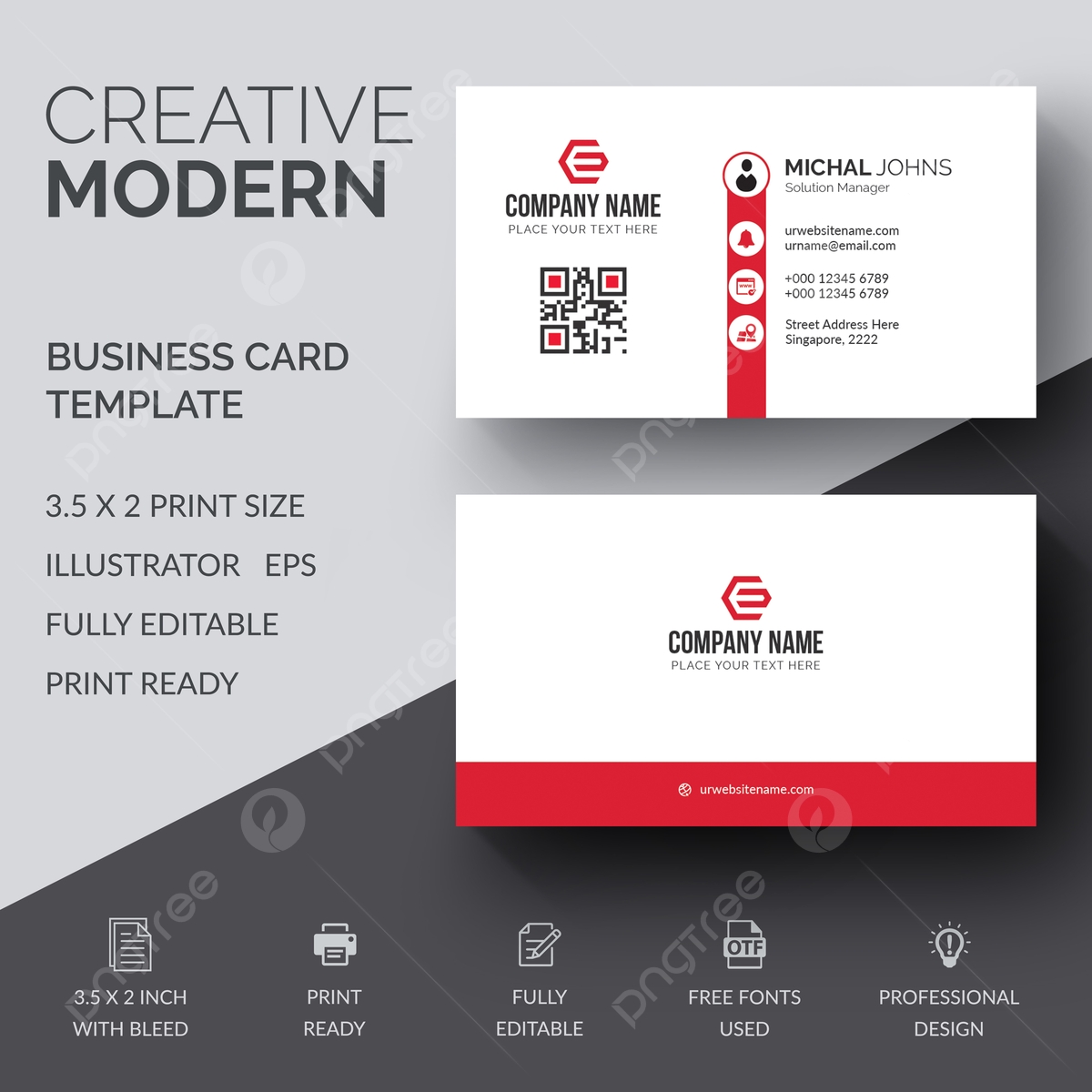 Free Printable Rectangle Template In Red