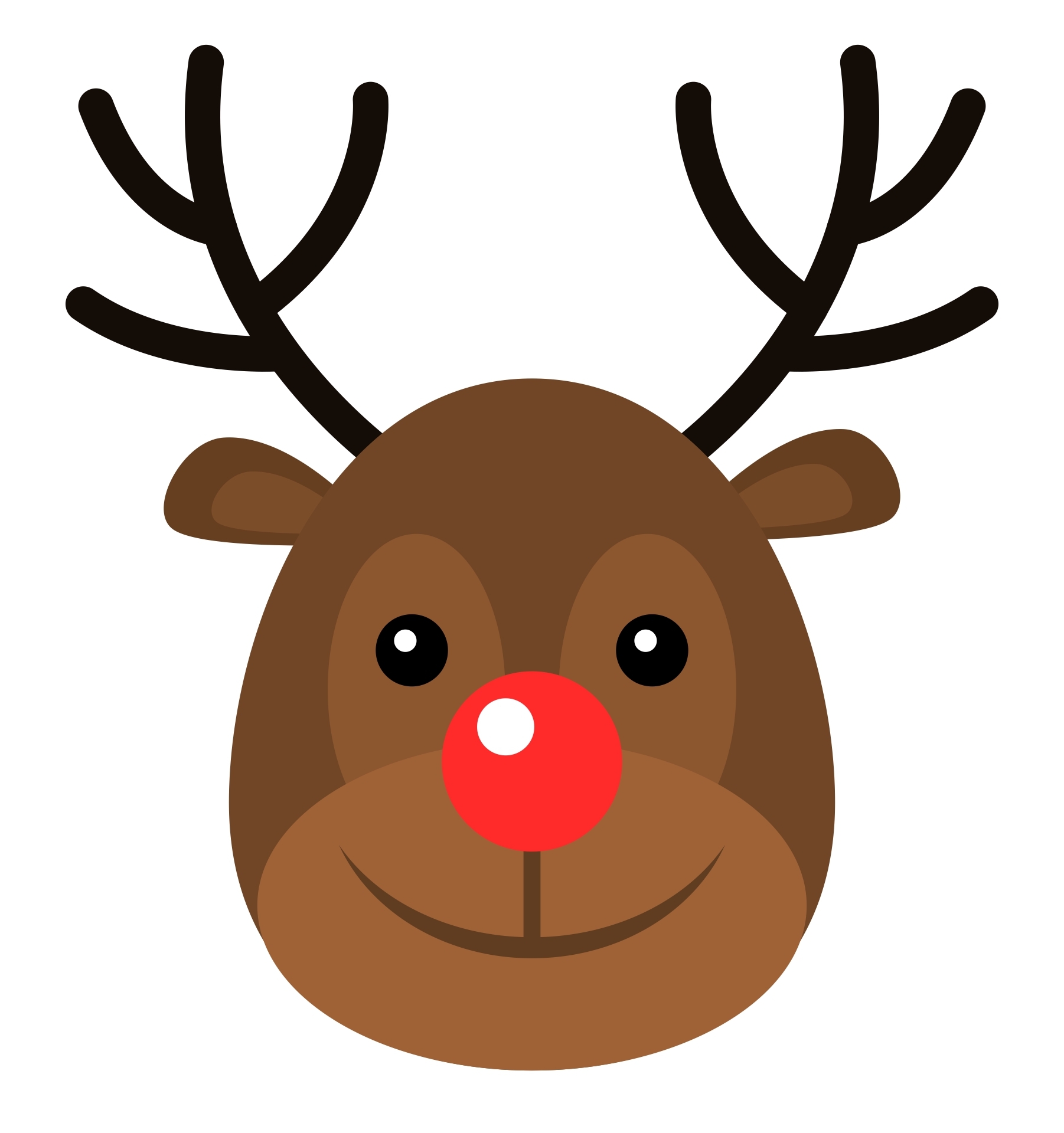 Free Printable Reindeer Head Templates Free Printable Reindeer Head Templates
