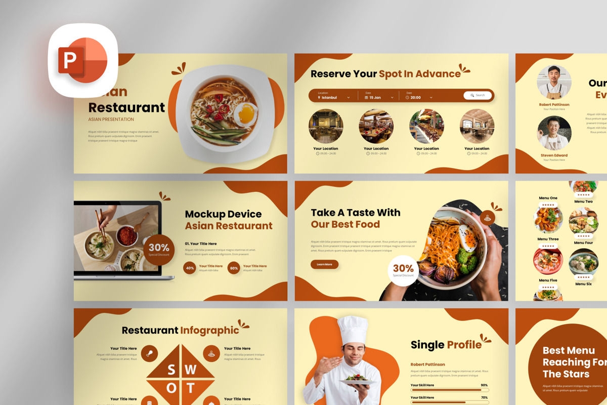 Free Printable Menu Templates Powerpoint
