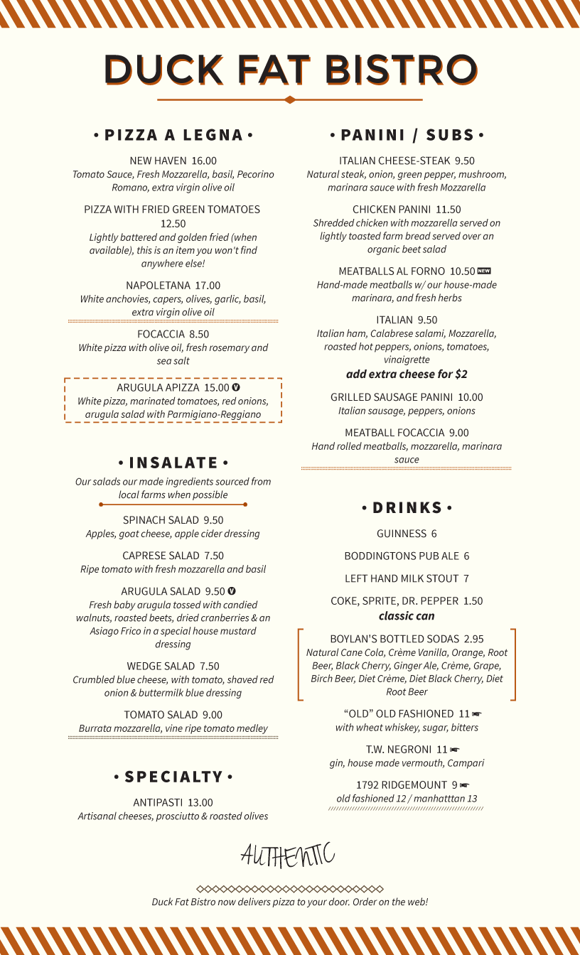 Restaurant Menu Templates Design And Print Custom Restaurant 