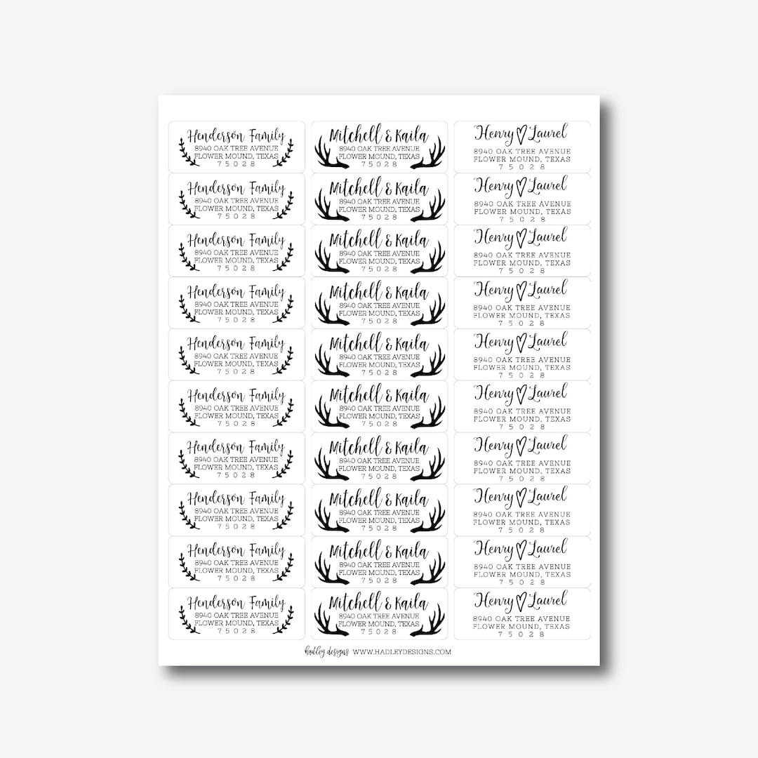 Free Printable Return Address Label Template