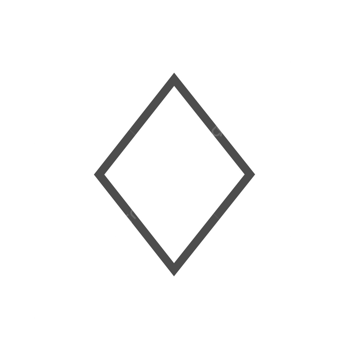 Free Printable Rhombus Template