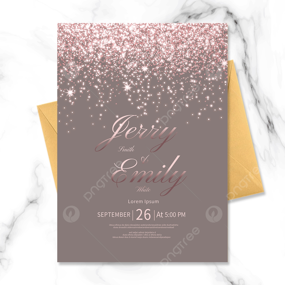 Free Printable Rose Gold Invitation Template Free Printable Rose Gold Invitation Template