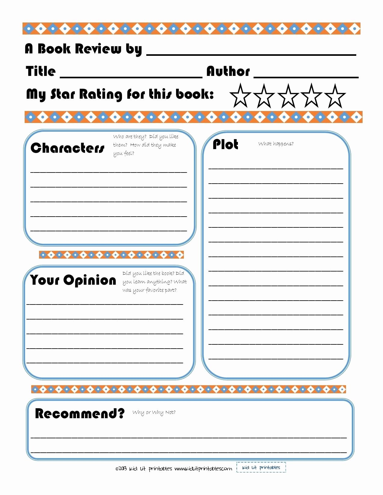 Sandwich Book Report Printable Template Free For Sandwich With 
