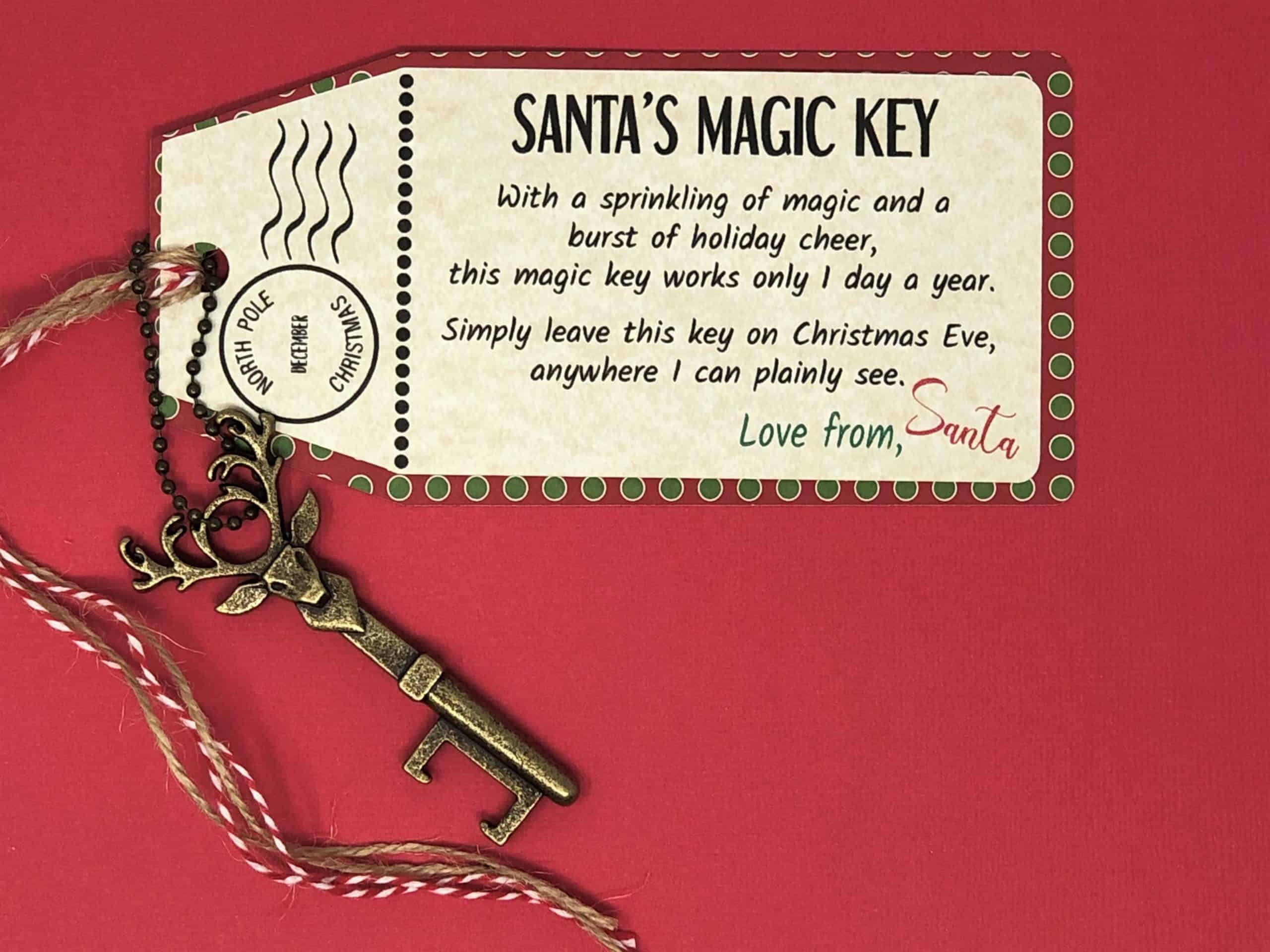 Free Printable Santa Magic Key Template