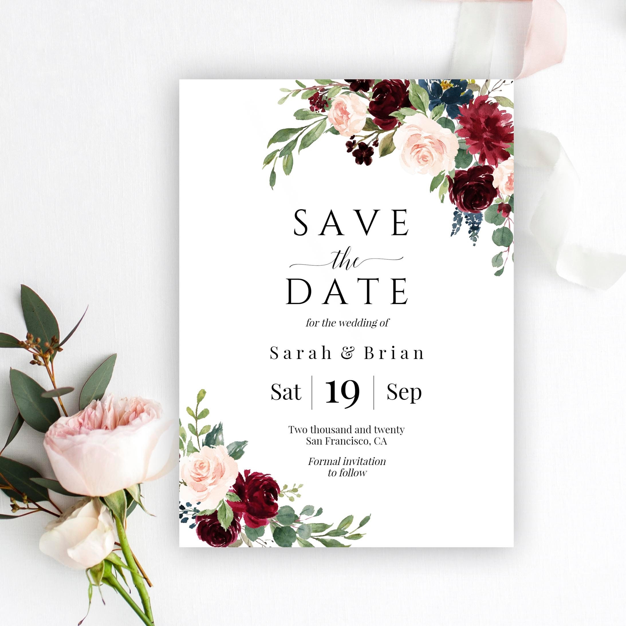 Free Printable Save The Date Templates