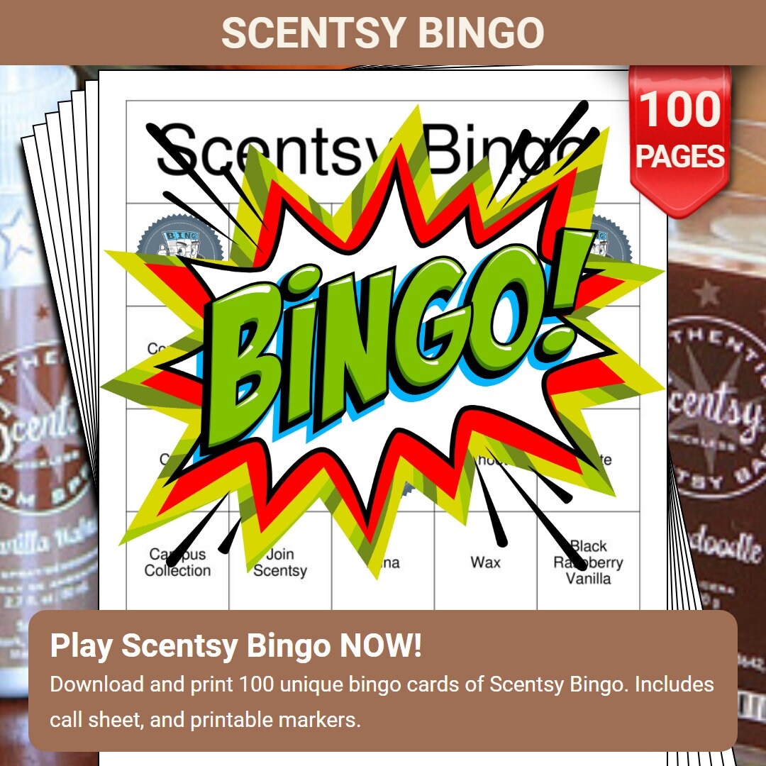 Scentsy Bingo Cards 100 Pages To Download And Print Etsy Scentsy Bingo Cards 100 Pages To Download And Print Etsy