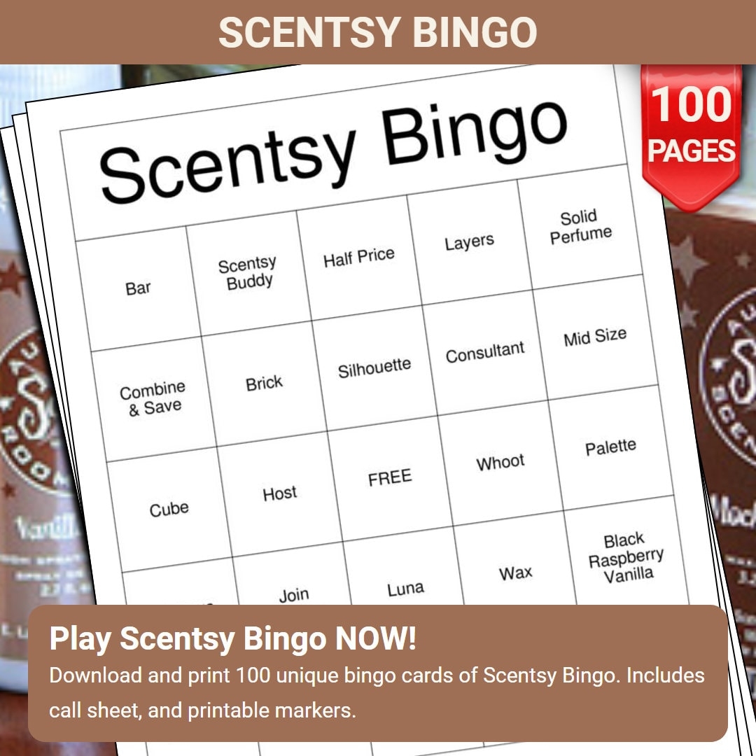 Free Printable Scentsy Bingo Invitation Templates