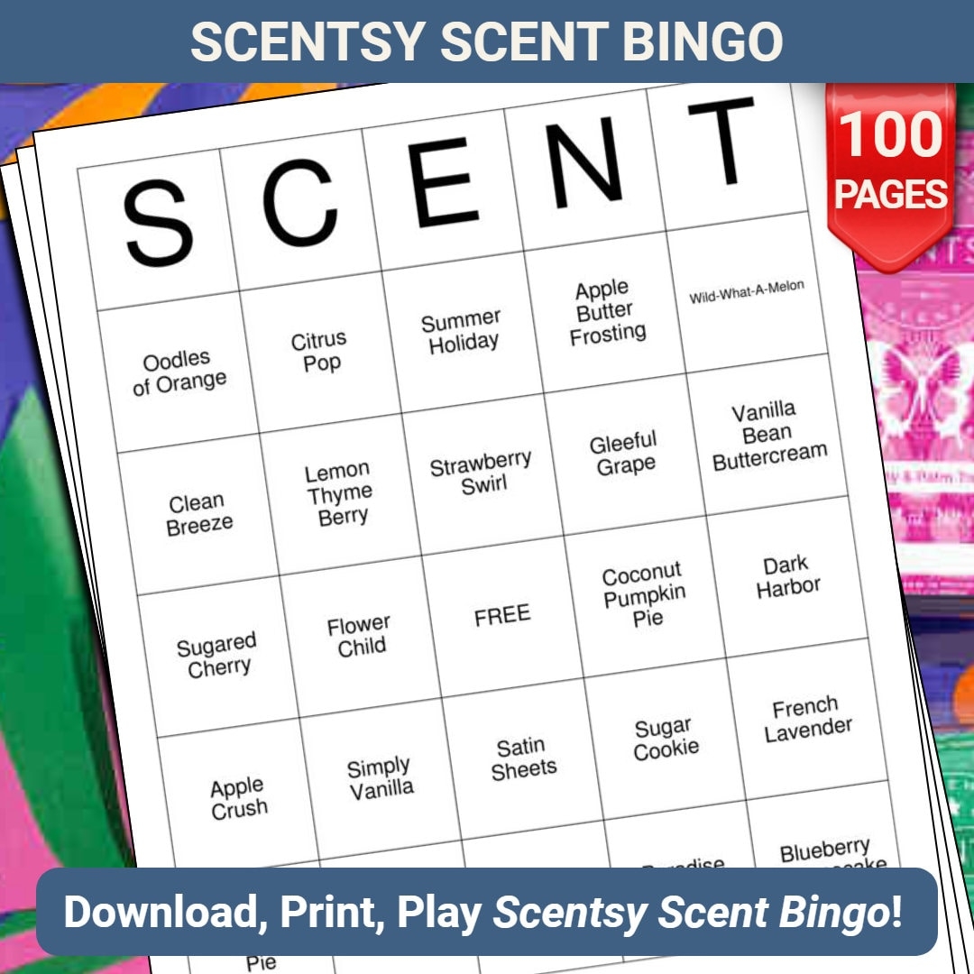 Scentsy Scent Bingo Cards 100 Pages To Download And Print Etsy Scentsy Scent Bingo Cards 100 Pages To Download And Print Etsy