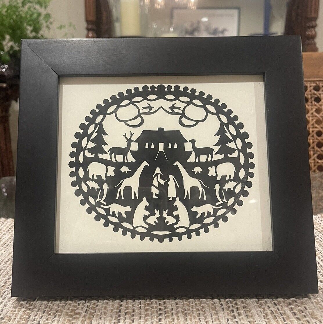 Scherenschnitte Folk Art Paper Cut Noah s Ark