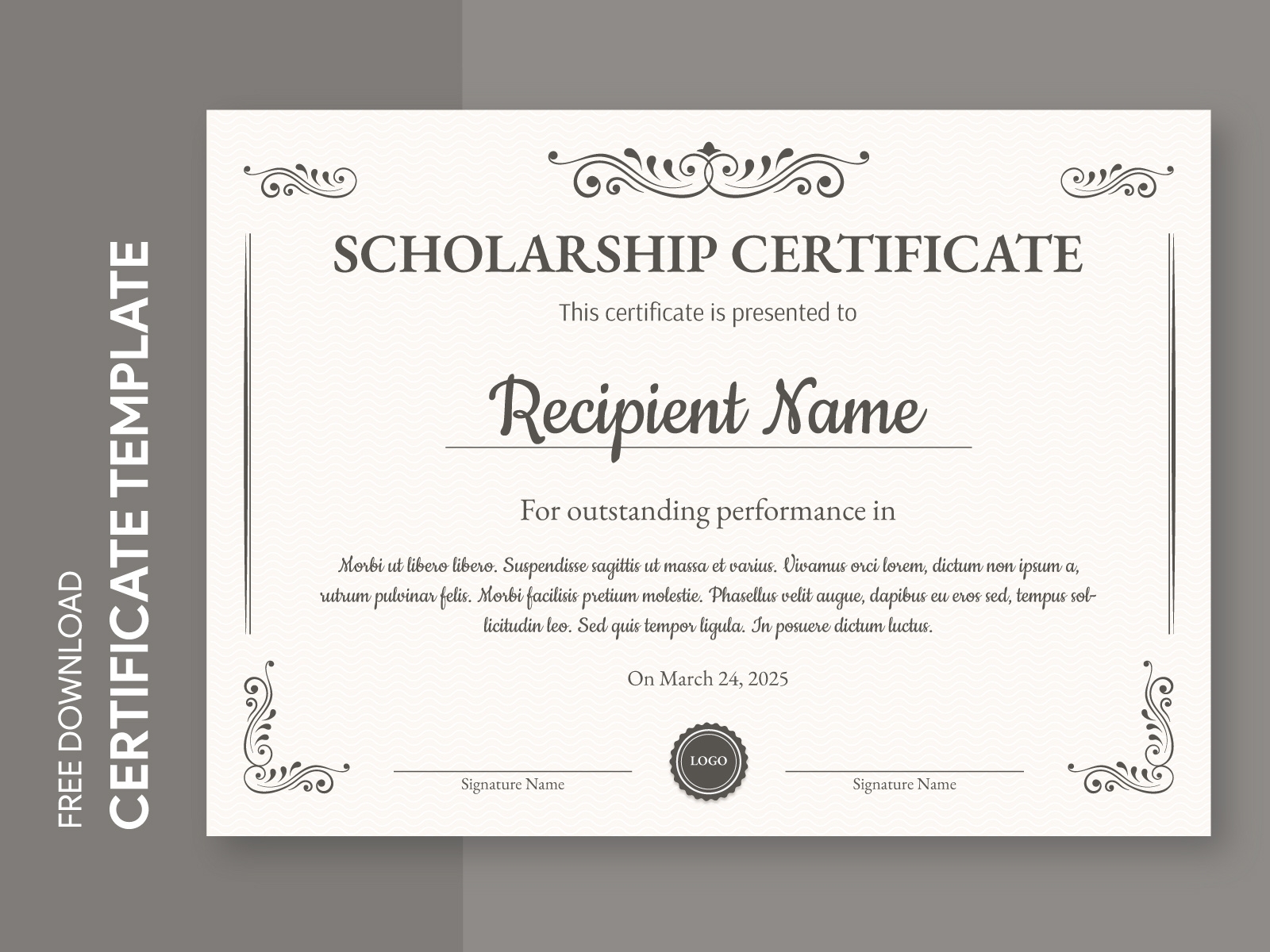 Scholarship Certificate Free Google Docs Template By Gdoc On Dribbble Scholarship Certificate Free Google Docs Template By Gdoc On Dribbble