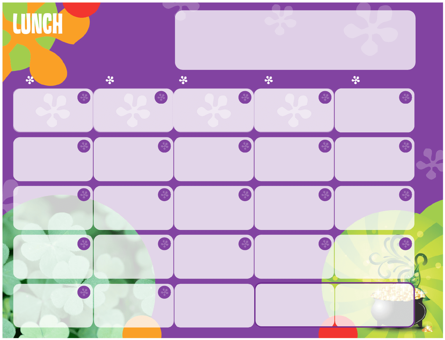 School Menu Template In Word And Pdf Formats