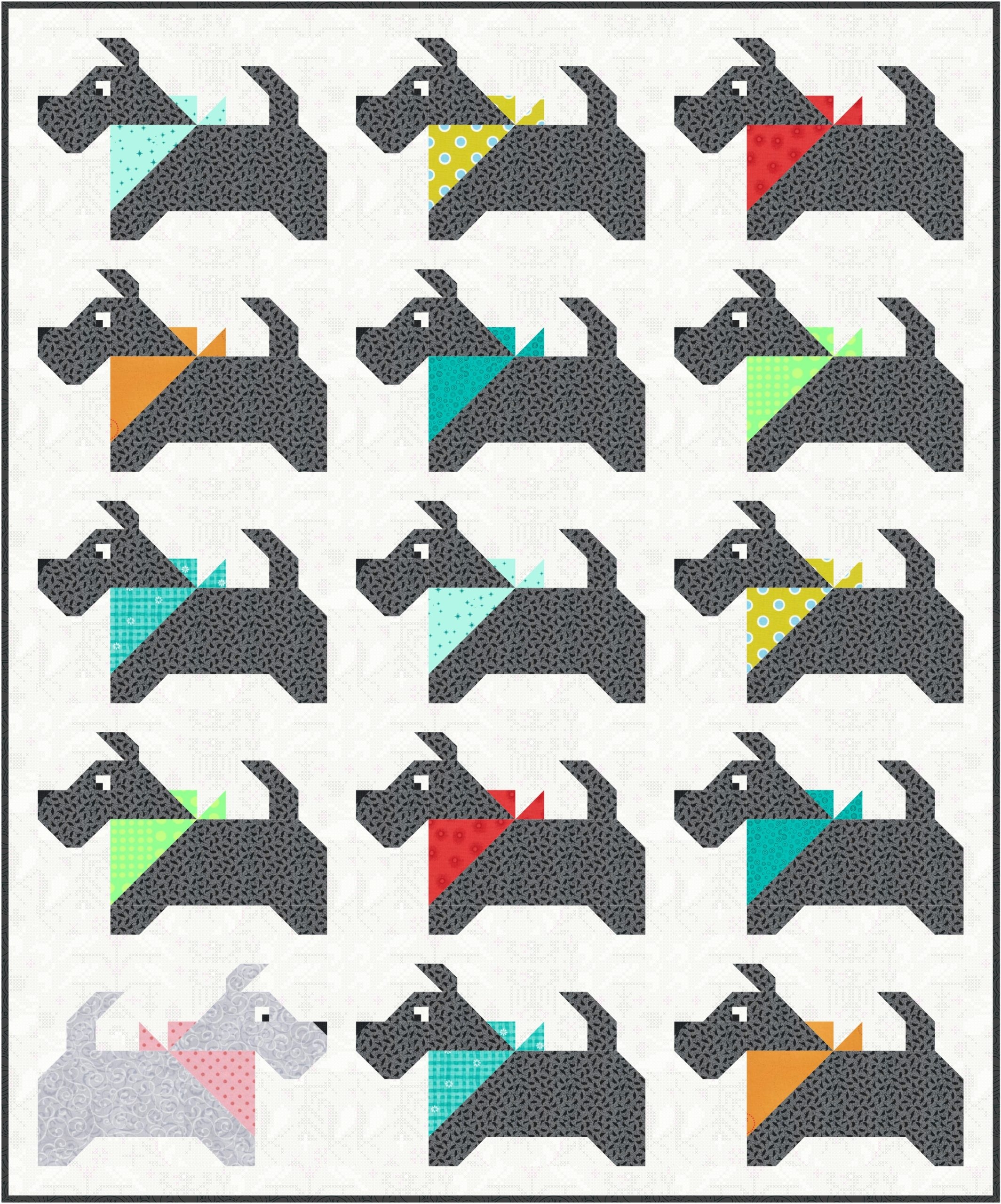 Free Printable Scottie Dog Template