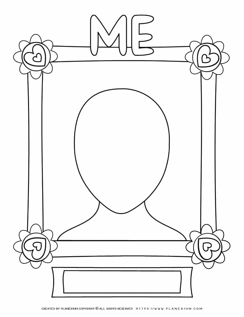 Free Printable Preschool Self Portrait Template