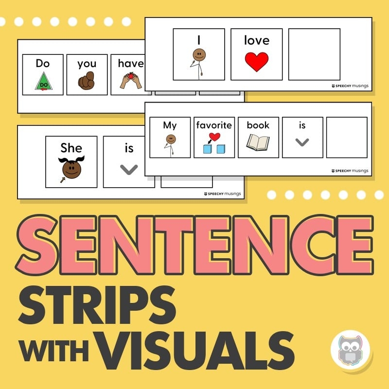 Sentence Strips With Visuals Sentence Strips With Visuals