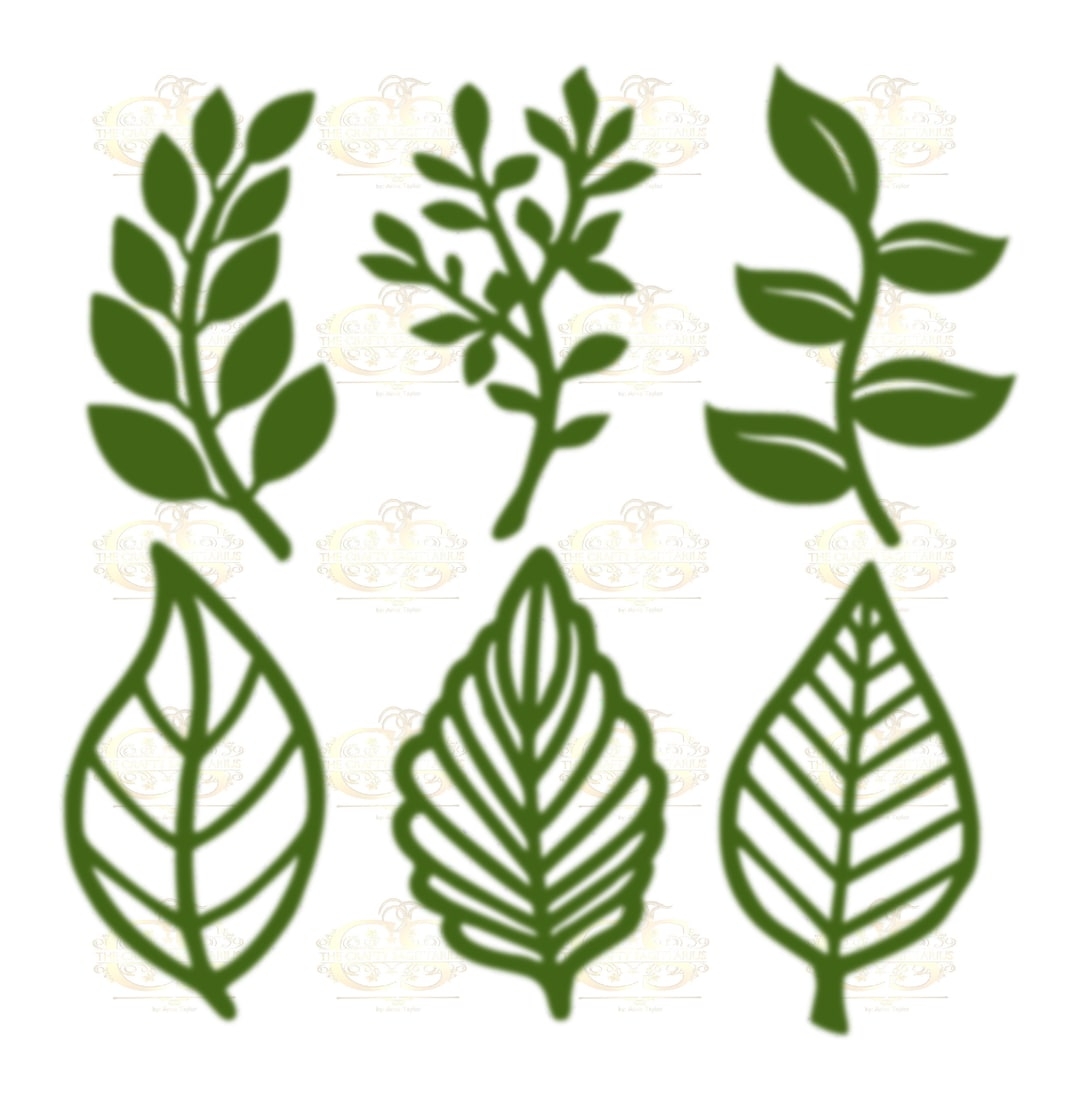 Free Printable Paper Flowers Leafs Template