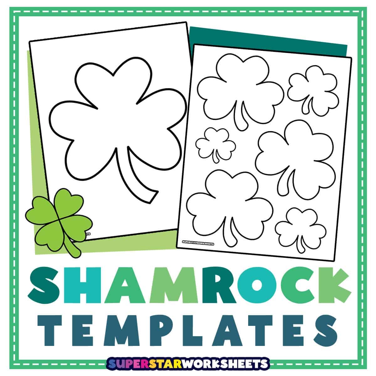 Shamrock Templates Superstar Worksheets