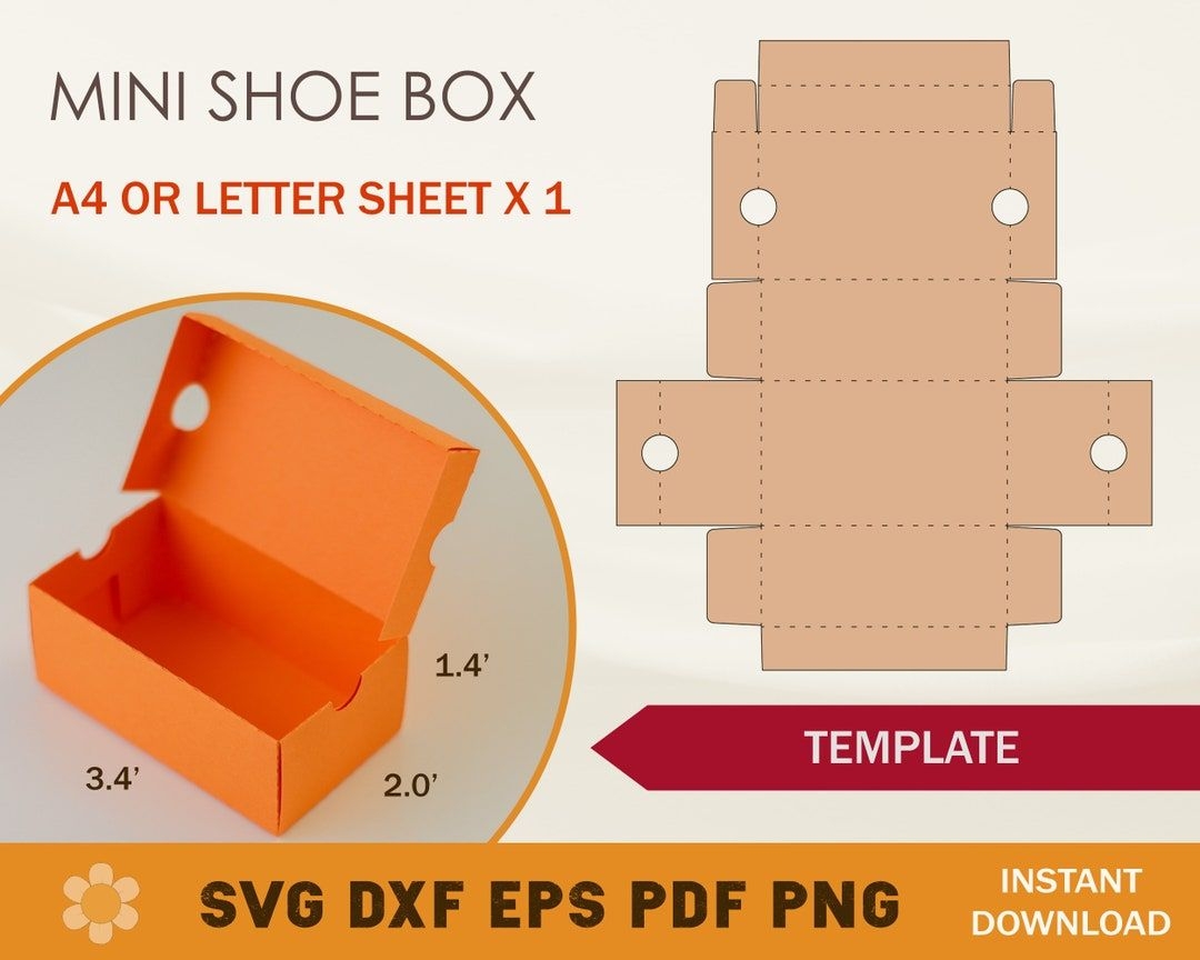 Shoe Box Template Printable Free Patterns Shop On Pinterest