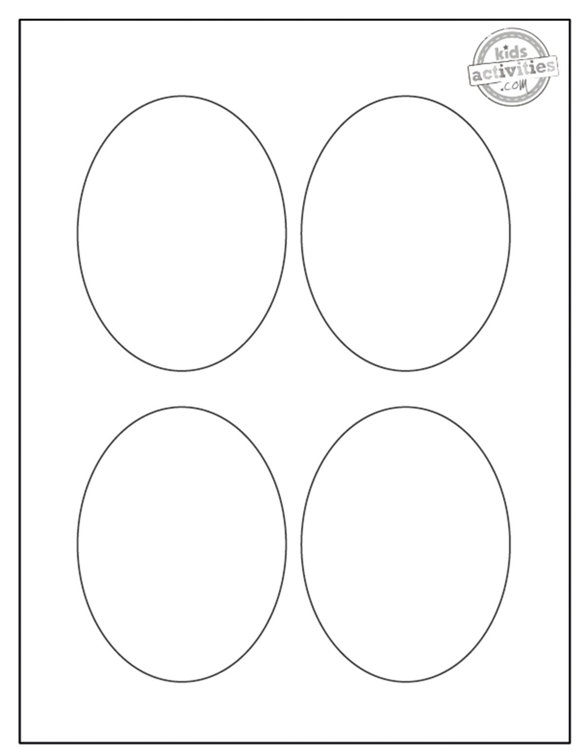 Free Printable Oval Templates 1