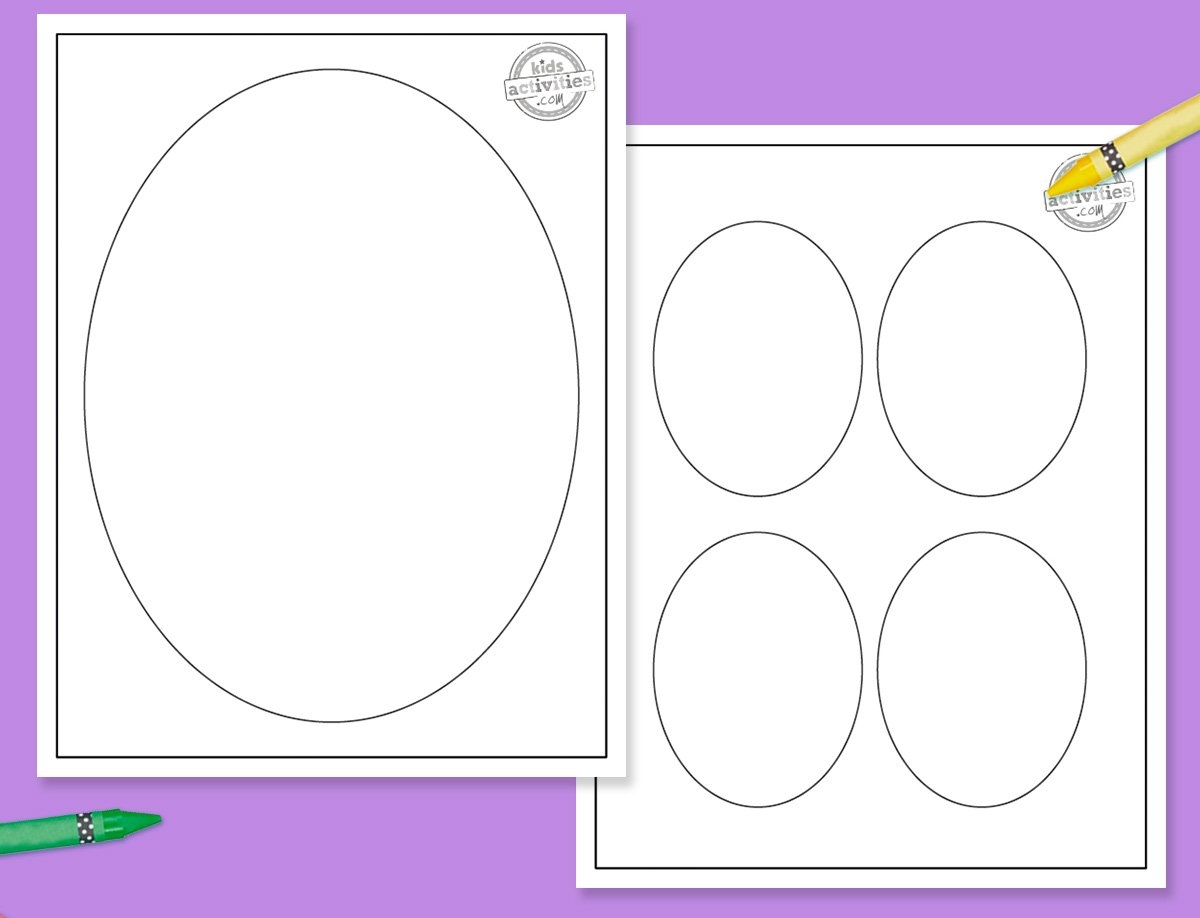 Free Printable Oval Templates 5 8