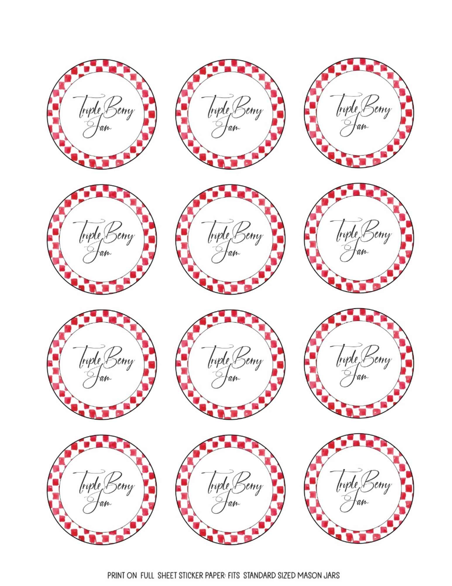 Simply Pretty Jam Jar Labels Free Printable In 4 Styles 