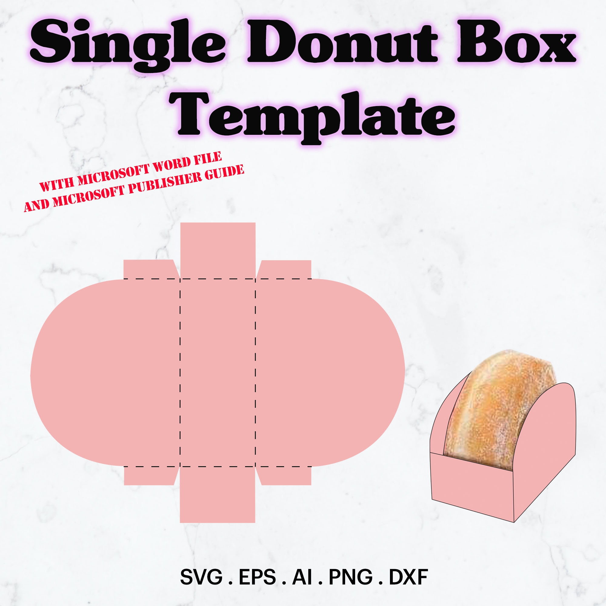Free Printable Printable Donut Box Template
