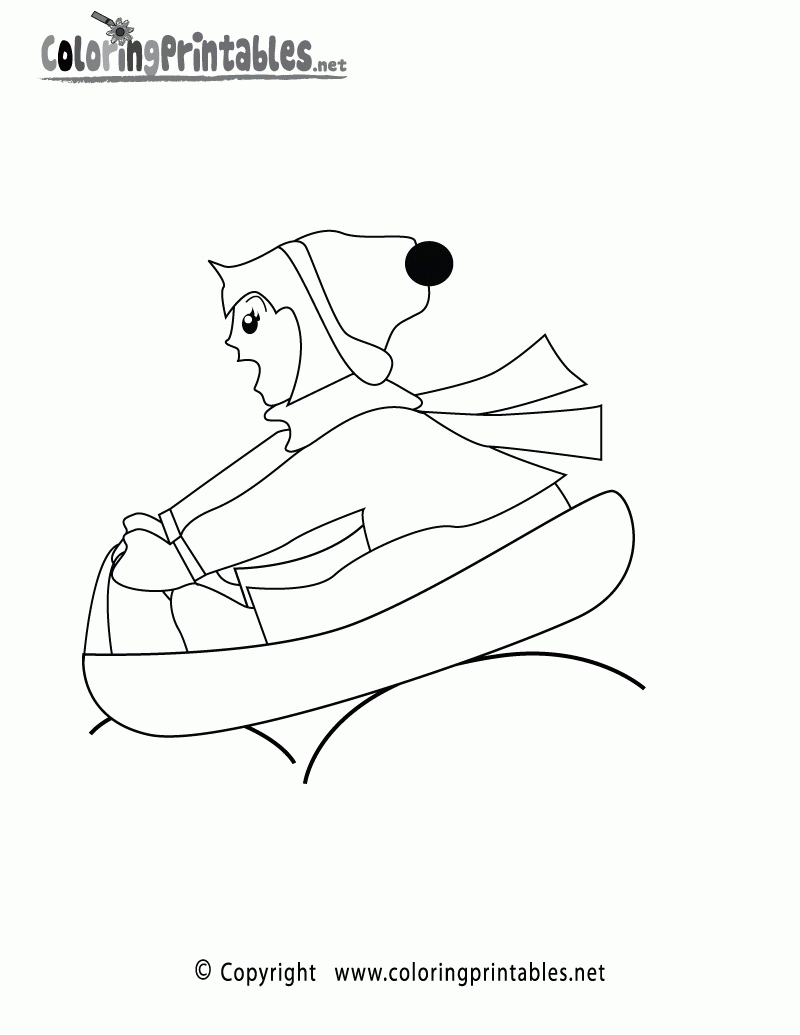 Sled Coloring Page A Free Seasonal Coloring Printable Sled Coloring Page A Free Seasonal Coloring Printable