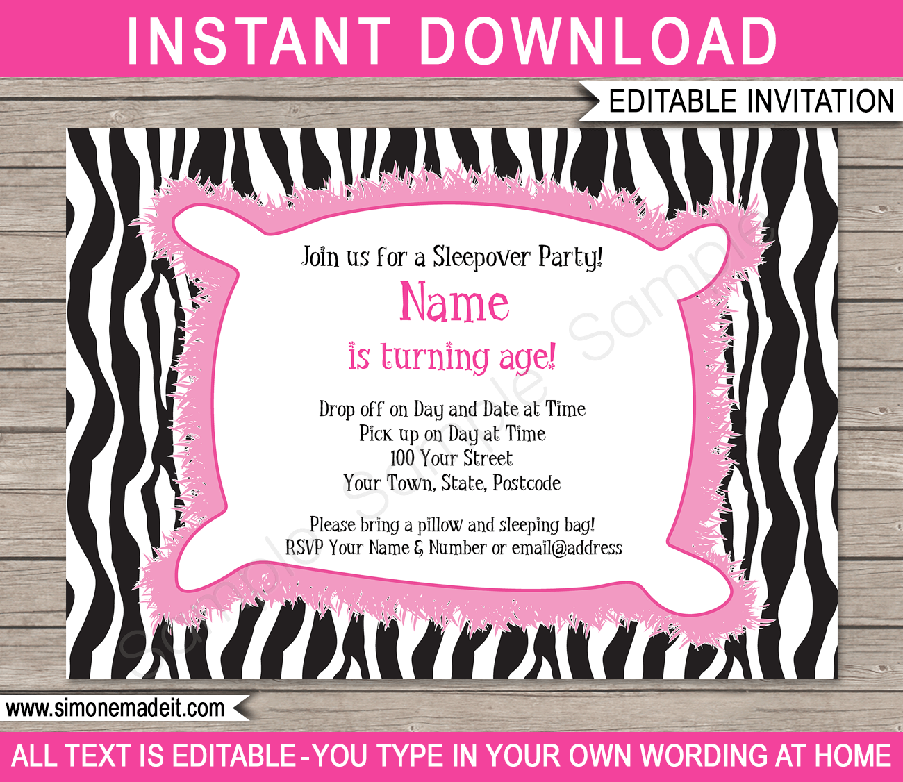 Free Printable Sleepover Invitations Templates Free Printable Sleepover Invitations Templates
