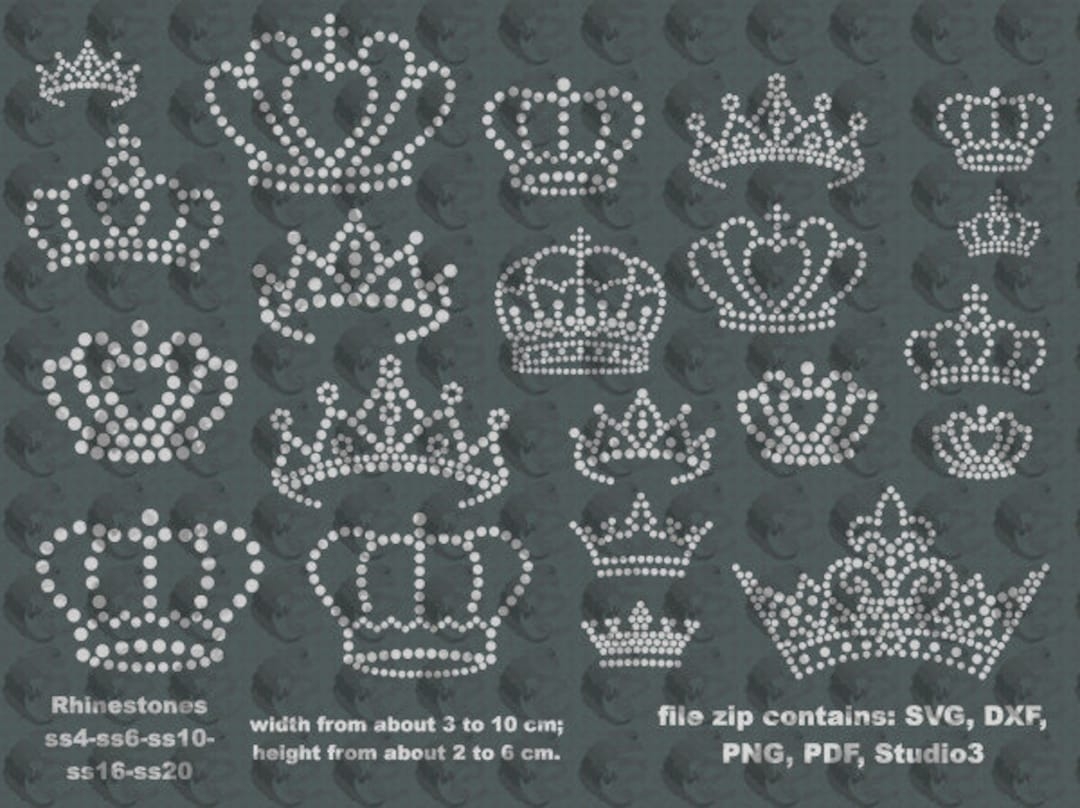 Free Printable Rhinestone Templates Crown