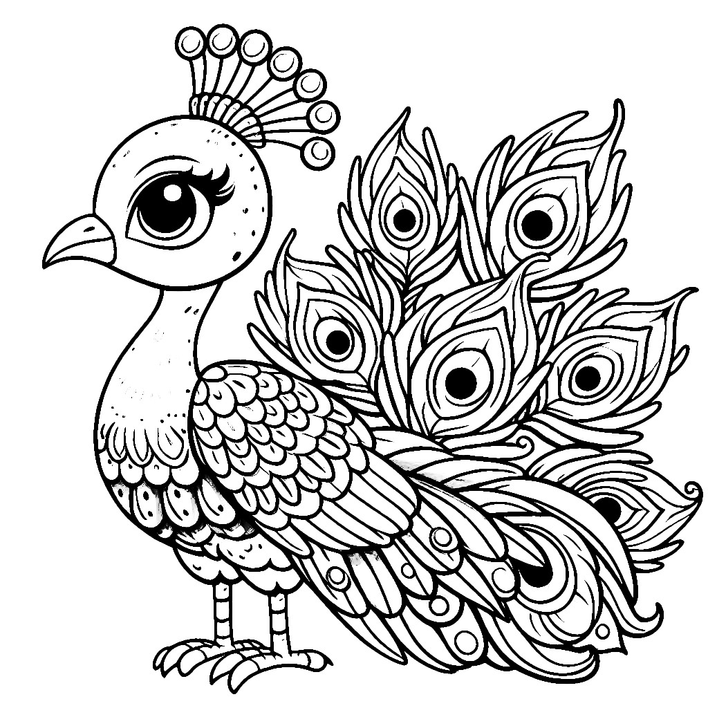 Free Printable Peacock No Feathers Template