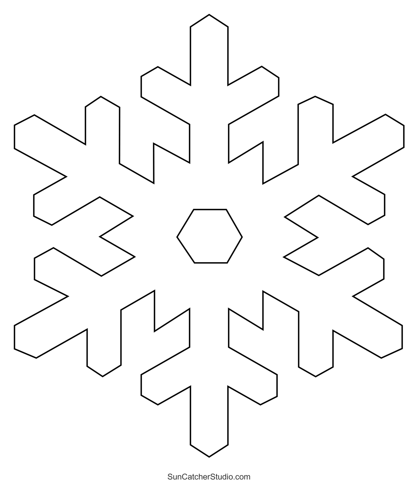 Free Printable Large Snowflake Templates