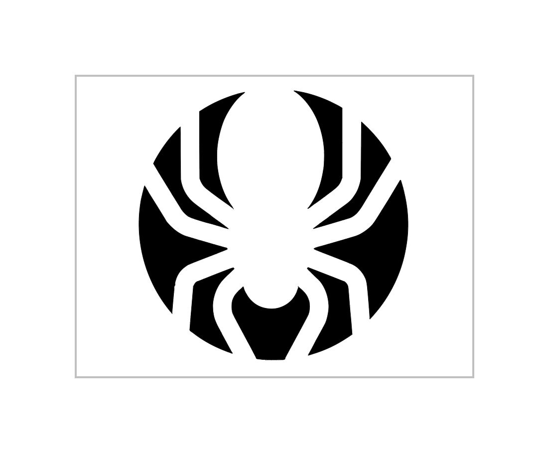 Spider Silhouette Stencil Halloween Pumpkin Carving Reusable Sheet S741 Etsy