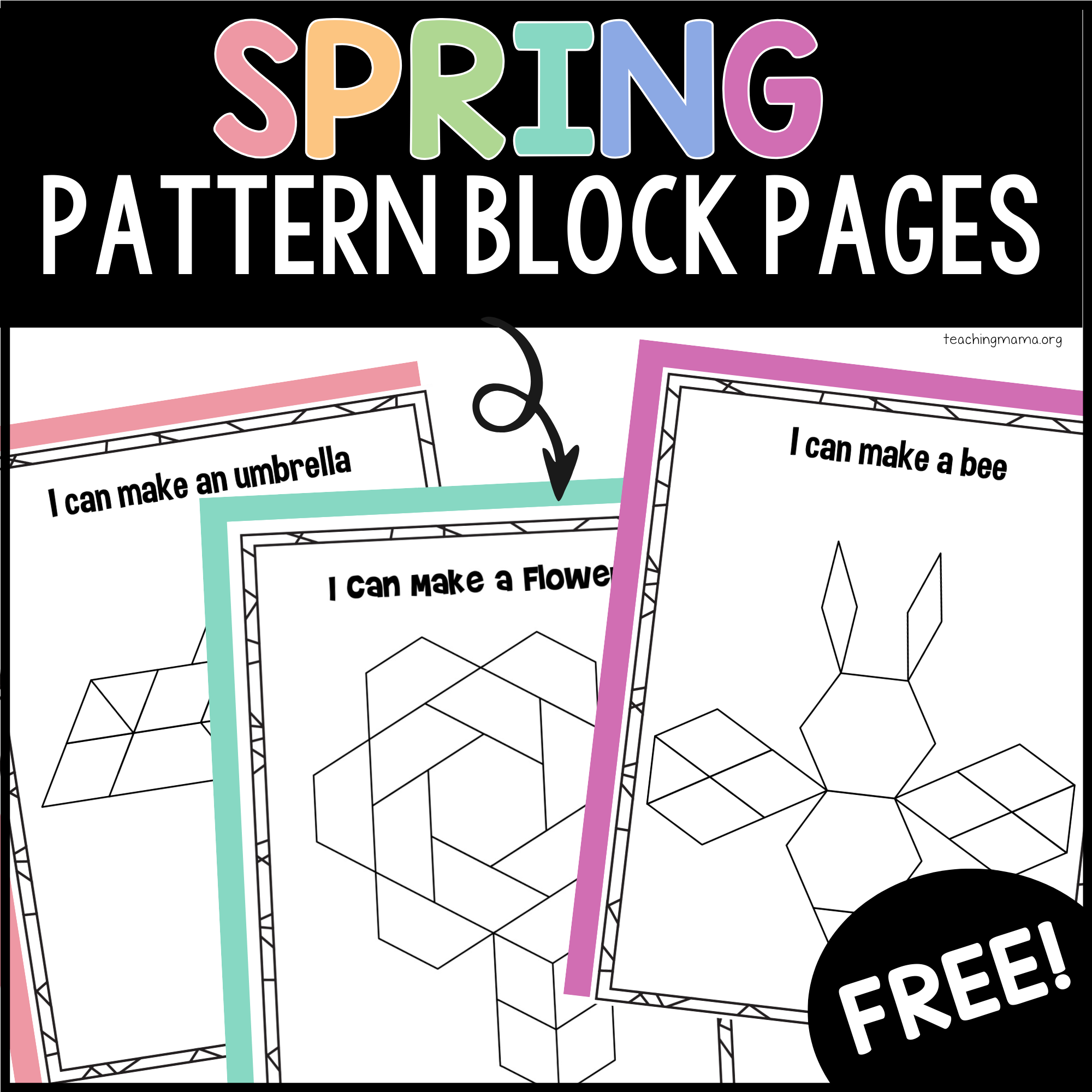 Free Printable Pattern Block Template Free Printable Pattern Block Template