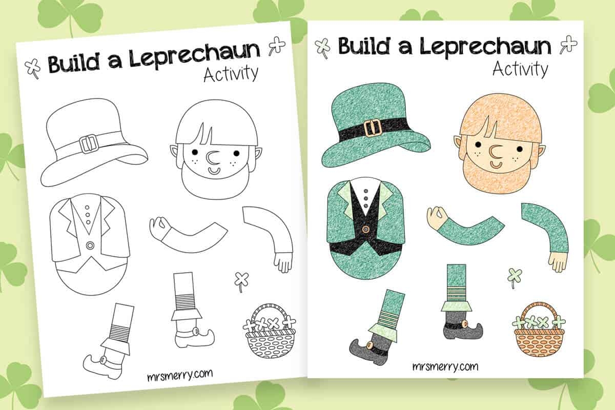 St Patrick s Day Build A Leprechaun Printable Mrs Merry St Patrick s Day Build A Leprechaun Printable Mrs Merry