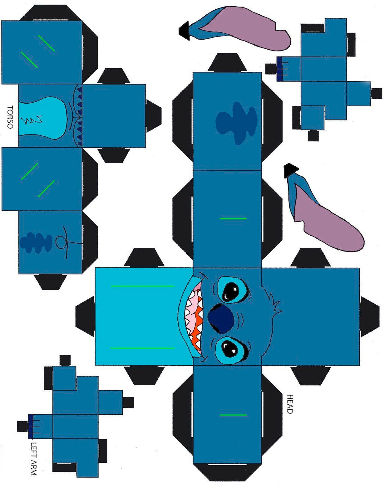 Stitch Paper Model Free Printable Paper Template