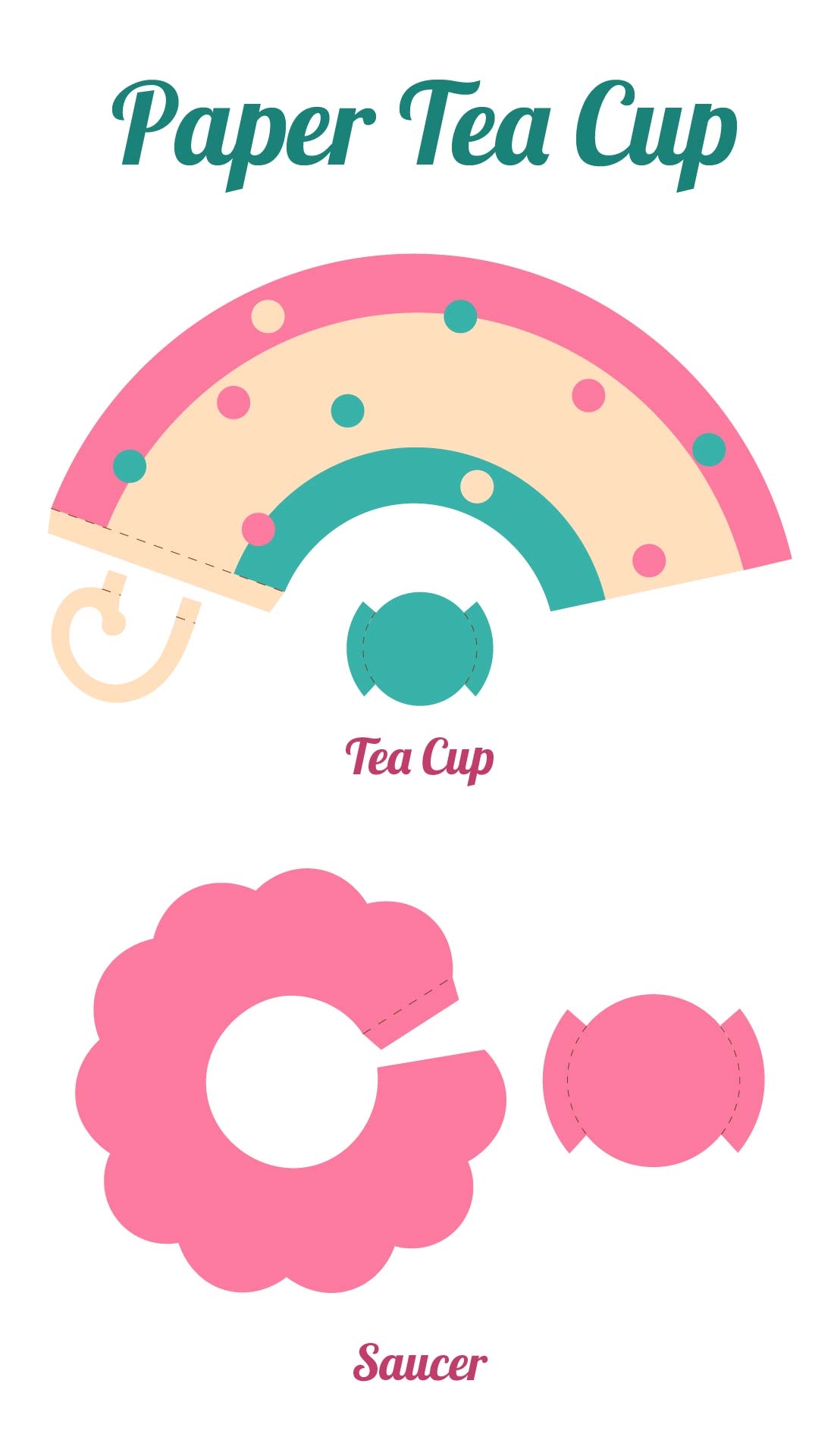 Tea Cup Template 3D 10 Free PDF Printables Printablee