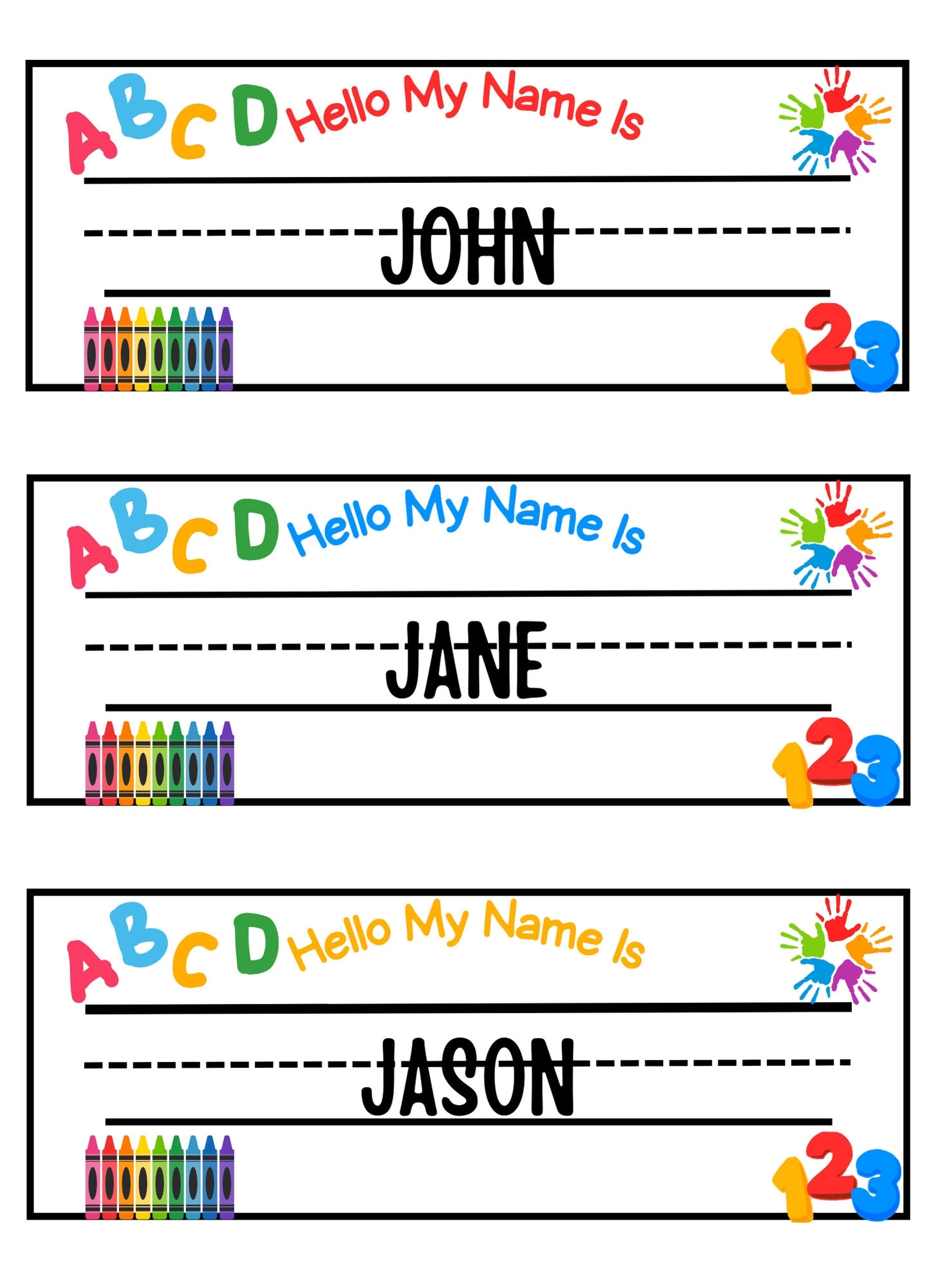 Teacher s Printable Name Tags Fun Labels For Todd U0026 Preschool 