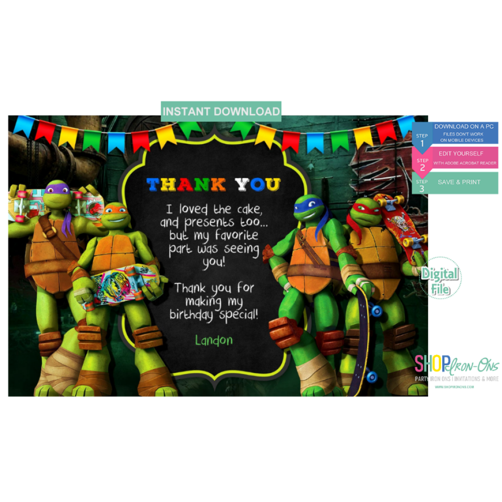 Free Printable Ninja Turtle Templates