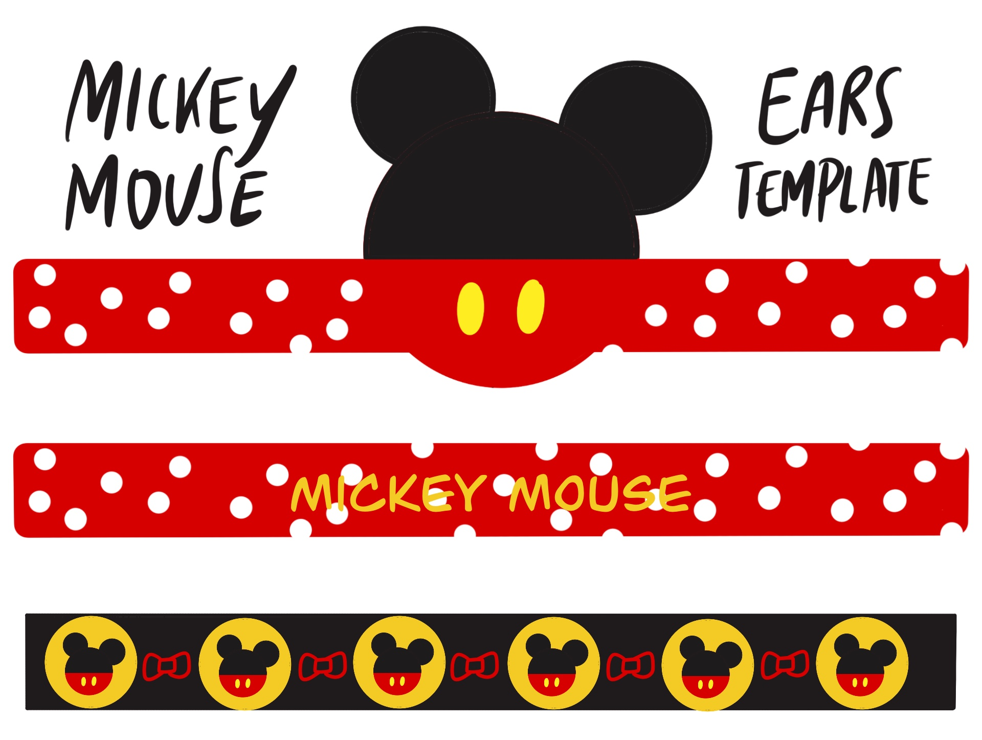 Template Mickey Mouse 8 Free PDF Printables Printablee Template Mickey Mouse 8 Free PDF Printables Printablee